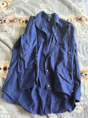 Ralph Lauren Deep Navy Linen Shirt